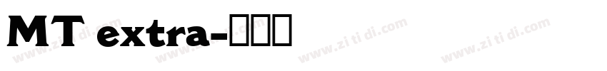 MT extra字体转换